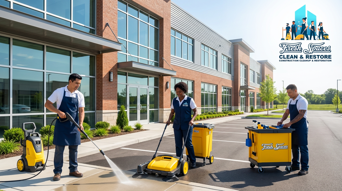 Commercial Cleaning Outside